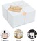 White Gift Boxes for Presents with Lids, 12 Pack 8x8x4 Inch, 80ft Twine, Stickers & Tape - Easy Assemble for Bridesmaid Proposal, Wedding, Party Favors